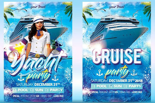 boat cruise flyers